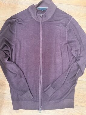 Men's Merino wool Zip-Up Sweater - Classic Full Zip